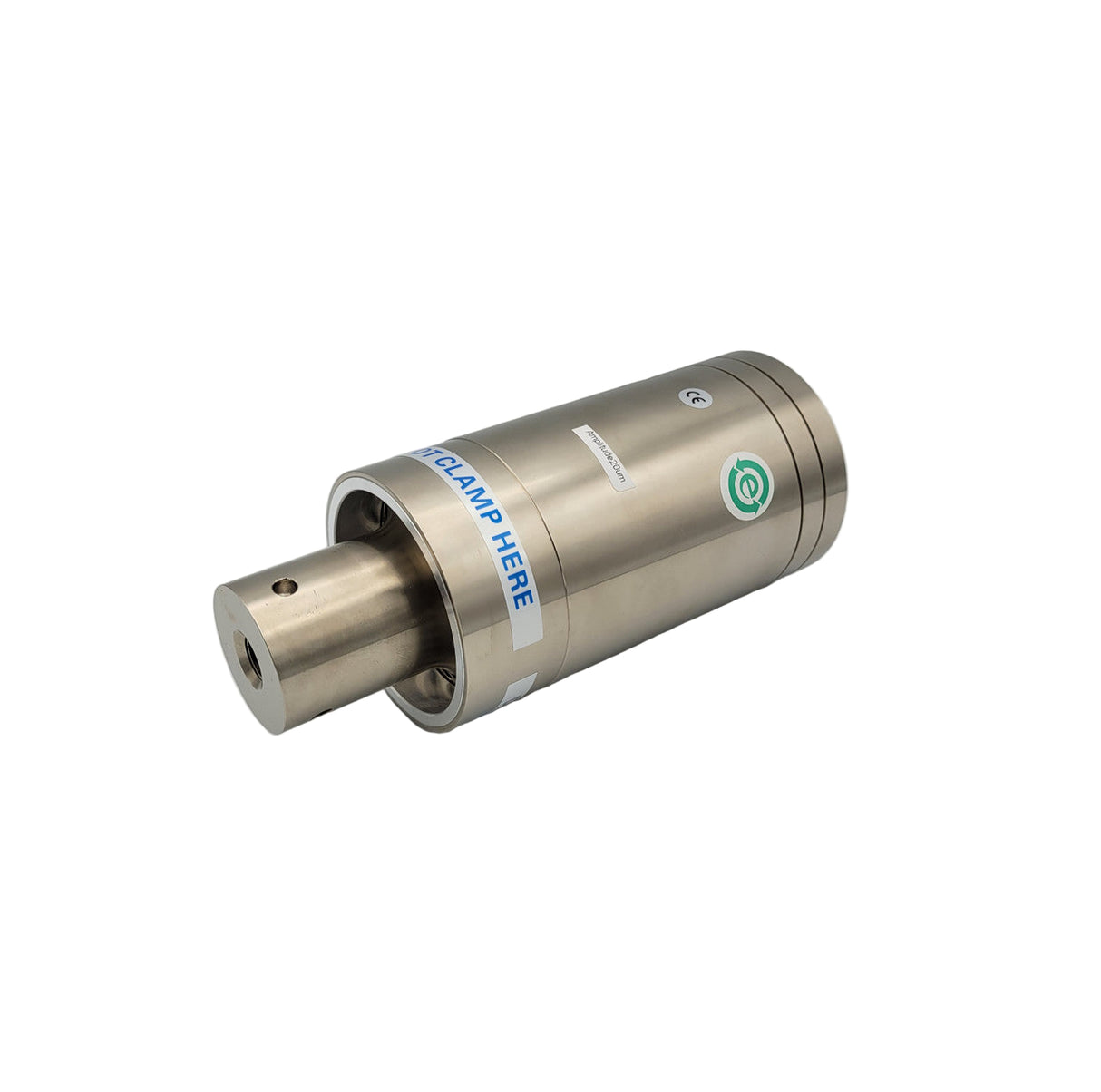 A Branson CR-20 converter, metallic in color, used for transducer applications.