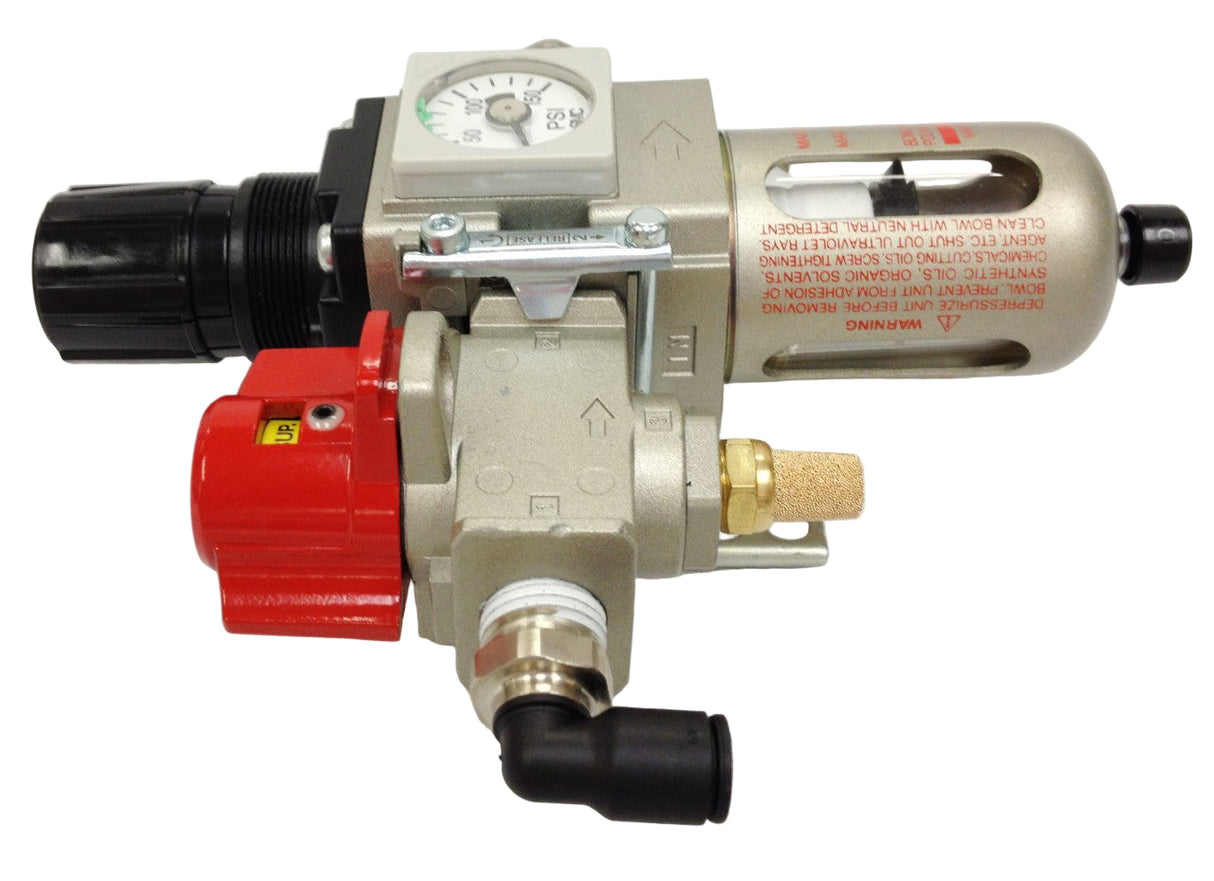 Air Filter Regulator Assembly (FRL & Gauge) - Spectrum Heat Stakers & Sonitek Air presses