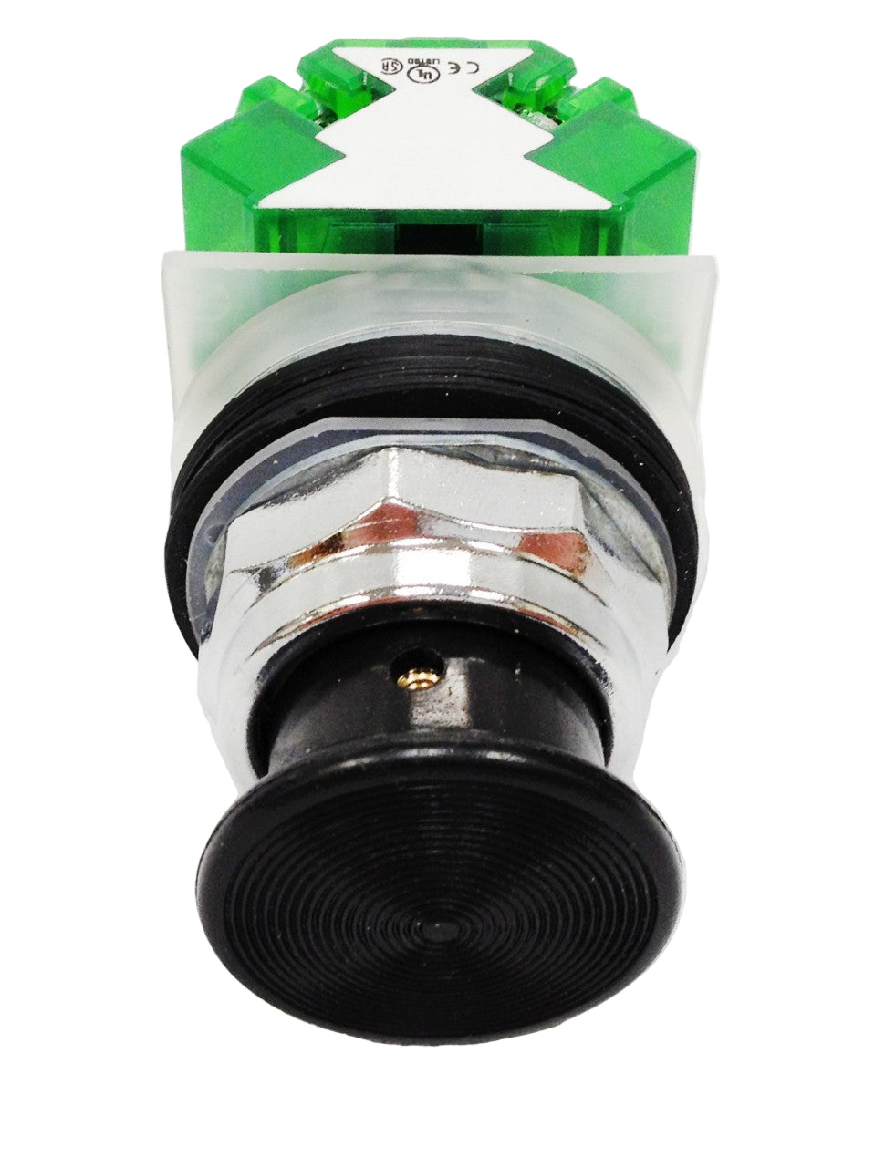 Manual palm button for an ultrasonic non-ergo base, includes a contact connector block and a palm button