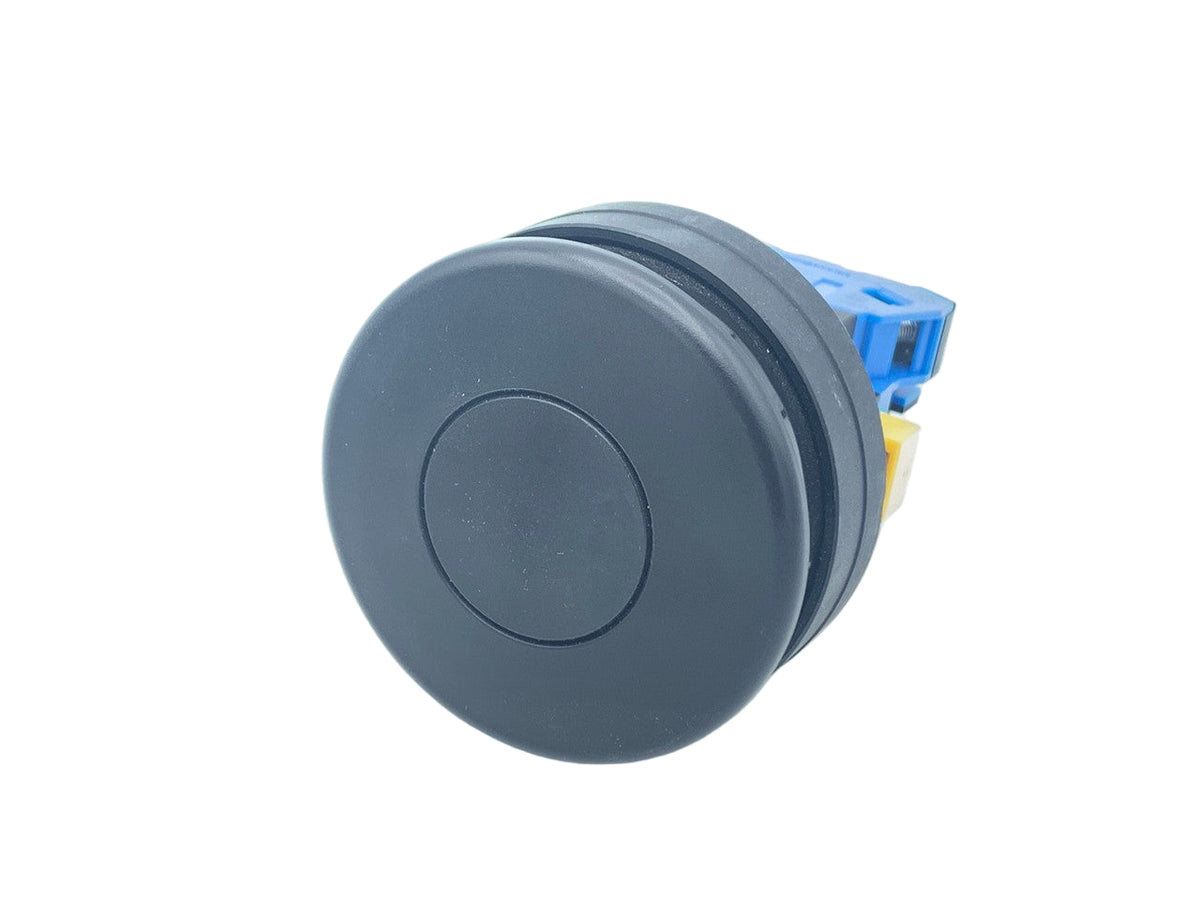 A manual palm button and contact for an ultrasonic ergo base, with visible blue and yellow components.