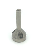 Metal component on a white background