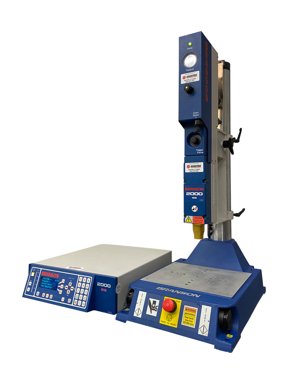 Branson 2000 AE Actuator with EA Power Supply left pointing