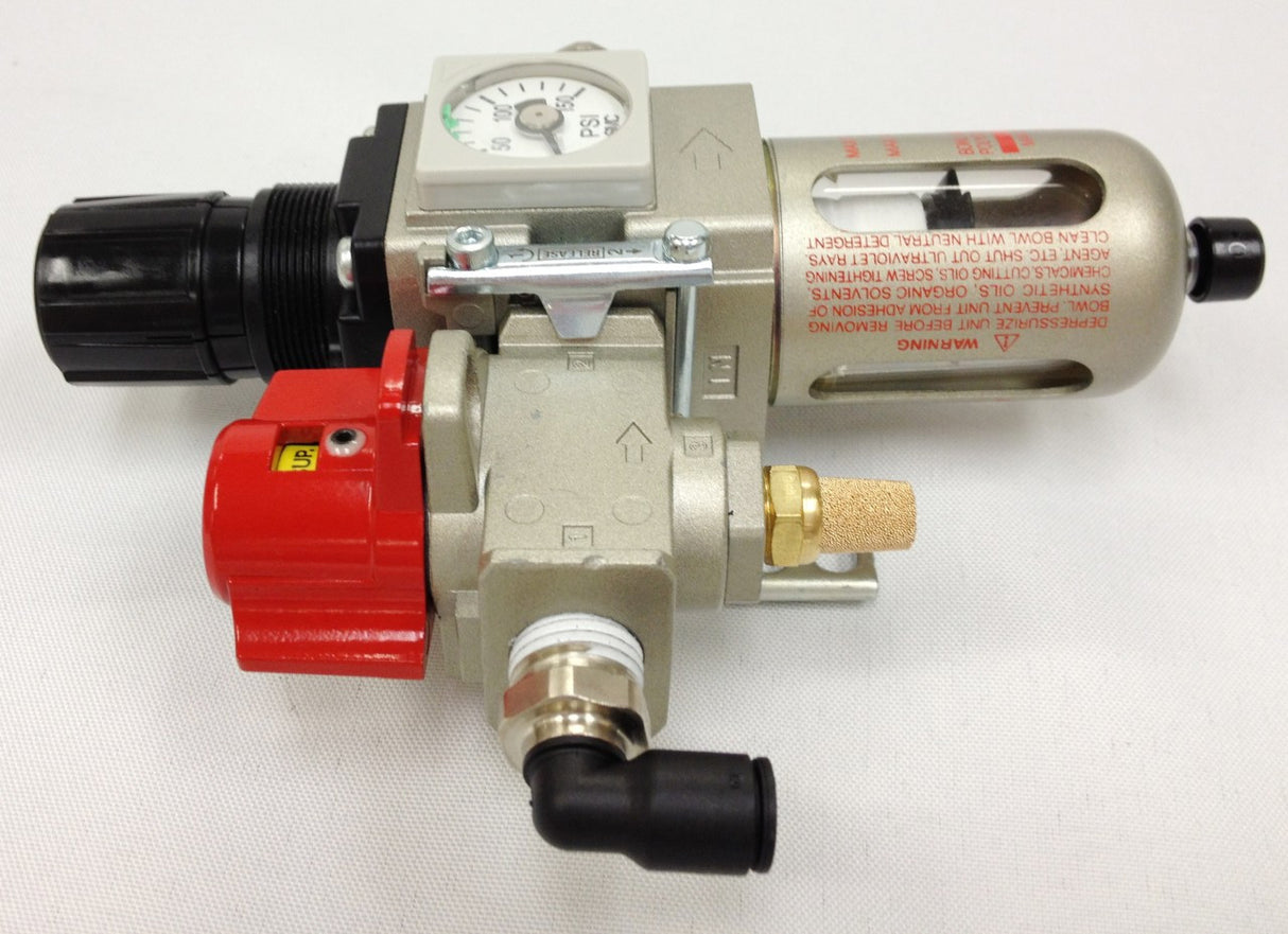 Air Filter Regulator Assembly (FRL & Gauge) - Spectrum Heat Stakers & Sonitek Air presses