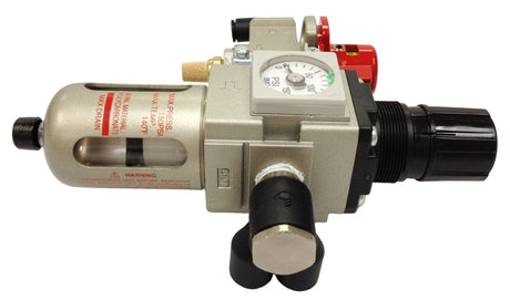 Conjunto de regulador de filtro de aire (FRL y manómetro): prensas de aire Sonitek y Spectrum Heat Stakers