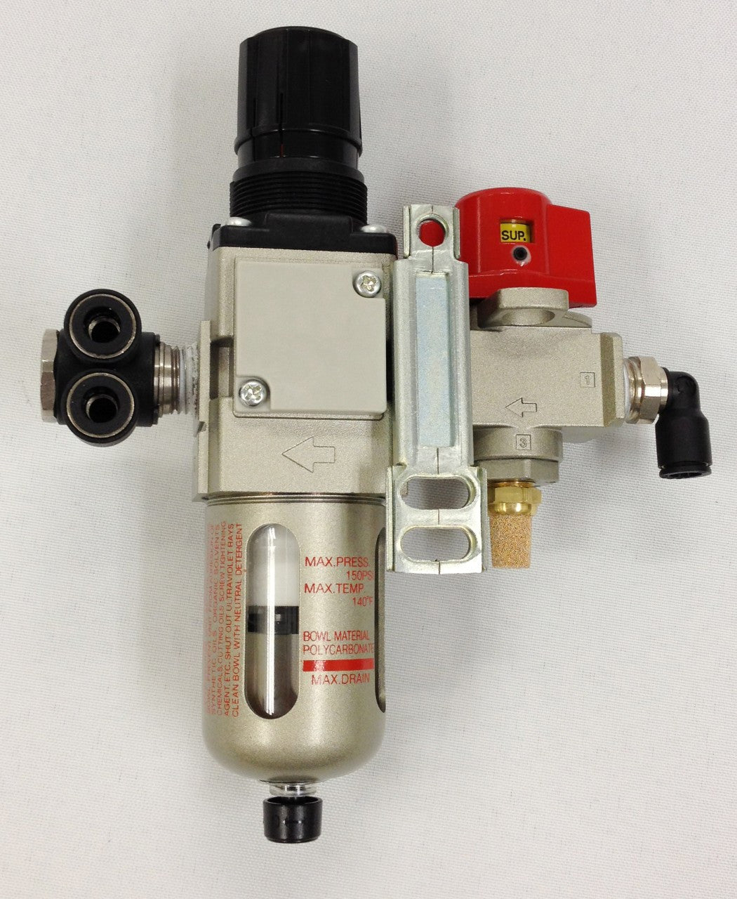 Air Filter Regulator Assembly (FRL & Gauge) - Spectrum Heat Stakers & Sonitek Air presses