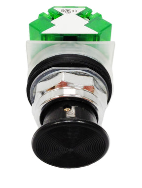 Manual palm button for an ultrasonic non-ergo base, includes a contact connector block and a palm button