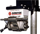 Model 50P: 10 character numbering head with built-in heater and thermocouple. Wheels are indexed manually with a supplied spanner wrench. This system is ideal for applications requiring fast "on-the-fly" numbering changes
