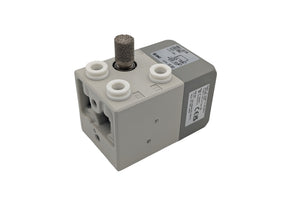 A pneumatic anti tiedown device with a gray body and multiple connection points.